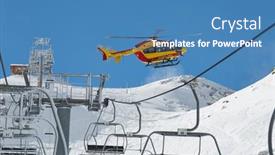  Presentation with rescue helicopter - Theme consisting of chamrousse-france-january-27-2014 background and a  colored foreground