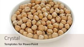 Presentation with chickpea - Cool new slides with chana-chickpea-garbanzo-bean backdrop and a coral colored foreground