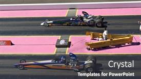  Presentation with chandler arizona - PPT theme with chandler-az-october-2-dragsters background and a dark gray colored foreground