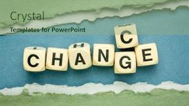  Presentation with opportunity - PPT theme consisting of change-and-chance-word-abstract background and a seafoam green colored foreground