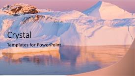  Presentation with climate change - Slides with change and global warming - iceberg background and a light blue colored foreground
