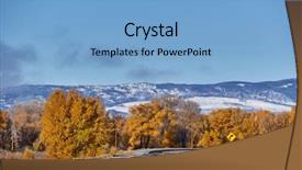  Presentation with colorado - Audience pleasing slides consisting of change curve - highway in colorado at autumn backdrop and a  colored foreground