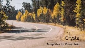  Presentation with colorado - Slides enhanced with change curve - season changing from autumn background and a  colored foreground