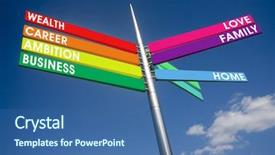  Presentation with change - PPT layouts consisting of change direction - concept around family and life background and a ocean colored foreground