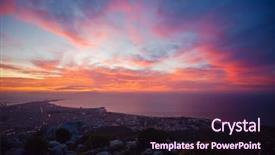  Presentation with climate change - Slide deck consisting of change in the environment spectacular background and a wine colored foreground