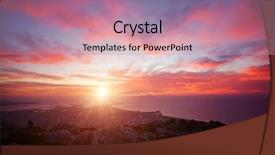  Presentation with climate change - Theme enhanced with change in the environment spectacular background and a coral colored foreground