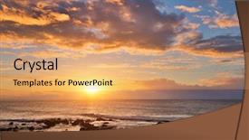  Presentation with climate change - Beautiful presentation featuring change in the environment spectacular backdrop and a coral colored foreground