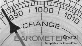  Presentation with weather - PPT theme consisting of change in the weather barometer background and a light gray colored foreground