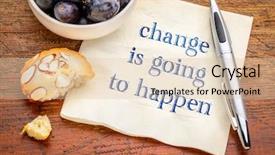  Presentation with be the change - Amazing PPT layouts having change is going to happen backdrop and a  colored foreground