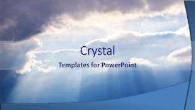  Presentation with sky sun - Amazing theme having change landscape - dark sky with sun coming backdrop and a sky blue colored foreground