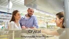  Presentation with consumerism - PPT theme having change mangement - shopping sale consumerism payment background and a soft green colored foreground