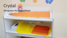  Presentation with pediatrician - Presentation design featuring change medicine - changing table in the office background and a lemonade colored foreground