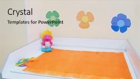  Presentation with pediatrician - Presentation theme consisting of change medicine - changing table in the office background and a lemonade colored foreground