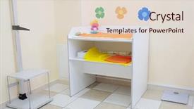  Presentation with pediatrician - Amazing presentation having change medicine - changing table in the office backdrop and a lemonade colored foreground