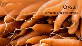  Presentation with free food additives - Presentation theme consisting of change police - fresh carrots symbolic photo background and a  colored foreground