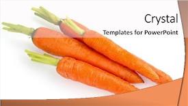  Presentation with grown - Amazing presentation design having change police - organically grown carrots lying backdrop and a white colored foreground