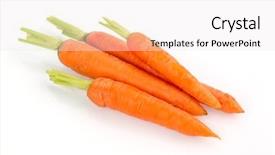  Presentation with grown - Cool new presentation theme with change police - organically grown carrots lying backdrop and a sky blue colored foreground