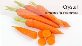  Presentation with grown - Cool new PPT theme with change police - organically grown carrots lying backdrop and a lemonade colored foreground