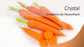  Presentation with grown - Amazing presentation having change police - organically grown carrots lying backdrop and a lemonade colored foreground