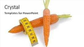  Presentation with grown - Amazing presentation having change police - organically grown carrots with tape backdrop and a  colored foreground