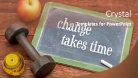  Presentation with persistence - Slides consisting of change-takes-time-slate-blackboard background and a red colored foreground