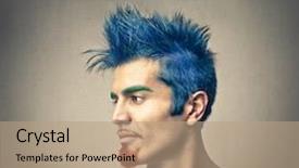  Presentation with modern - Colorful PPT layouts enhanced with changemen - profile of a young man backdrop and a coral colored foreground