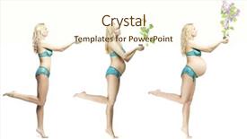  Presentation with baby medical - Colorful slides enhanced with changes during pregnancy the dynamic backdrop and a cream colored foreground