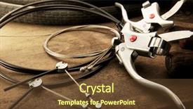  Presentation with brake - Amazing slide deck having changing a brake lever backdrop and a tawny brown colored foreground