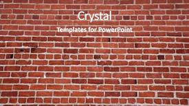  Presentation with red brick wall - Theme with changing pattern red brick background and a red colored foreground