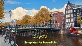  Presentation with amsterdam - Slide deck featuring channel-in-amsterdam-netherlands-holland background and a  colored foreground