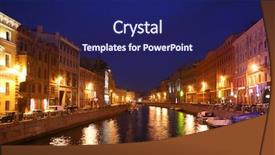  Presentation with russia - Amazing slides having channel in st petersburg backdrop and a navy blue colored foreground