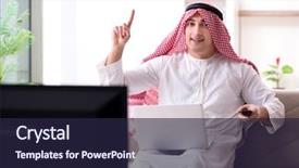 Presentation with home modification - Amazing PPT layouts having channel management - arab man watching tv backdrop and a wine colored foreground