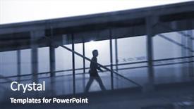  Presentation with oriental pudong skyline lujiazui - Slides enhanced with channels at the pudong airport background and a ocean colored foreground