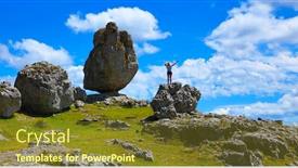  Presentation with chaos - Presentation design enhanced with chaos-de-nimes-nimes-le background and a tawny brown colored foreground