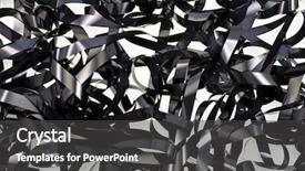  Presentation with audio video - Presentation design enhanced with chaotic video tape background background and a  colored foreground