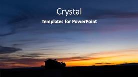  Presentation with sunrise - Presentation theme having chapel-at-sunrise-in-valensole background and a  colored foreground