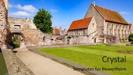  Presentation with world heritage - Amazing theme having chapel in background unesco world backdrop and a gold colored foreground