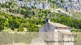  Presentation with notre dame - Amazing slide set having chapel-notre-dame-de-gratemoine backdrop and a lemonade colored foreground