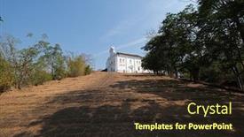  Presentation with old india - Presentation with chapel-of-our-lady background and a wine colored foreground