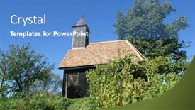  Presentation with croatia - Theme enhanced with chapel-of-st-bartolomew background and a teal colored foreground