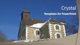  Presentation with croatia zagreb - Amazing presentation theme having chapel-of-st-james backdrop and a ocean colored foreground