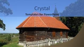  Presentation with john the baptist - PPT theme featuring chapel-of-st-john background and a light blue colored foreground