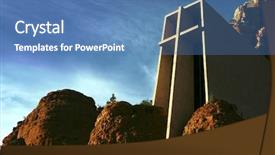  Presentation with cross - Colorful slides enhanced with chapel of the holy cross backdrop and a  colored foreground