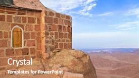  Presentation with orthodox - Cool new slides with chapel on mount sinai moses backdrop and a coral colored foreground