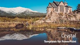  Presentation with changing season - Beautiful presentation theme featuring chapel-on-the-rock-church backdrop and a tawny brown colored foreground
