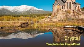  Presentation with changing season - Presentation theme having chapel-on-the-rock-church background and a tawny brown colored foreground