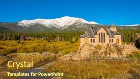  Presentation with changing season - Slide deck consisting of chapel-on-the-rock-church background and a tawny brown colored foreground