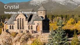  Presentation with changing season - Beautiful slides featuring chapel-on-the-rock-church backdrop and a coral colored foreground