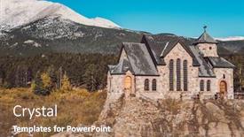  Presentation with changing season - Cool new PPT layouts with chapel on the rock church of saint malo near estes park season changing from autumn to winter rocky mountains colorado usa backdrop and a coral colored foreground