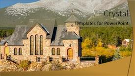  Presentation with changing season - Colorful PPT layouts enhanced with chapel on the rock church of saint malo near estes park season changing from autumn to winter rocky mountains colorado usa backdrop and a coral colored foreground